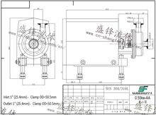 Load image into Gallery viewer, ShengFeng ABB Motor Hygienic Centrifugal Pump
