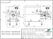 Load image into Gallery viewer, ShengFeng ABB Motor Hygienic Centrifugal Pump