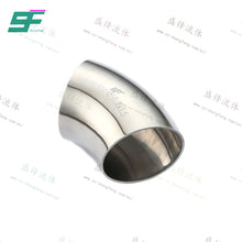 Load image into Gallery viewer, ShengFeng Hygienic SMS 45 degree Welded Short Elbow