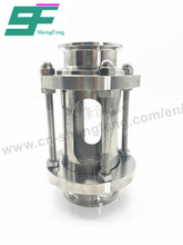 Load image into Gallery viewer, ShengFeng Hygienic SMS Clamped Sight Glass with Protective Shield Cover