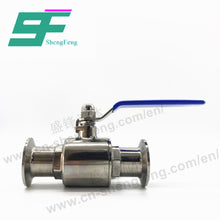 Load image into Gallery viewer, ShengFeng Hygienic SMS Manual Clamped Straight Ball Valve