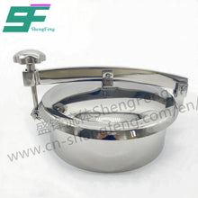 Load image into Gallery viewer, ShengFeng Hygienic Round Manhole Cover (Manway) without Pressure