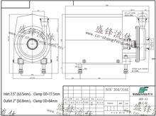 Load image into Gallery viewer, ShengFeng ABB Motor Hygienic Centrifugal Pump