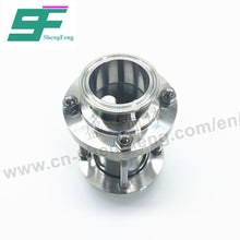 Load image into Gallery viewer, ShengFeng Hygienic SMS Clamped Sight Glass with Protective Shield Cover