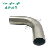 Load image into Gallery viewer, ShengFeng L2S Weld Ends 90 Degree Sanitary Long Elbow