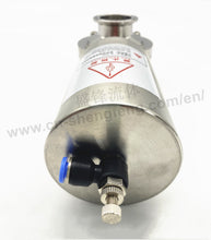 Load image into Gallery viewer, ShengFeng SS304 Sanitary DIN11851 Clamped Butterfly Valve with Pneumatic Actuator