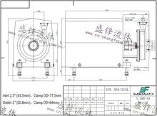 Load image into Gallery viewer, ShengFeng ABB Motor Hygienic Centrifugal Pump