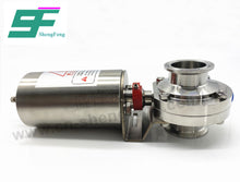 Load image into Gallery viewer, ShengFeng SS304 Sanitary DIN11851 Clamped Butterfly Valve with Pneumatic Actuator