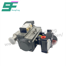 Load image into Gallery viewer, ShengFeng Hygienic Horizontal Pneumatic Actuator Clamped Straight Ball Valve