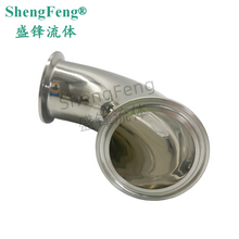 Load image into Gallery viewer, ShengFeng 2CMP Clamp Ends 90 Degree Sanitary Elbow
