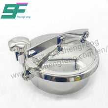 Load image into Gallery viewer, ShengFeng Hygienic Round Manhole Cover (Manway) without Pressure
