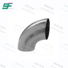 Load image into Gallery viewer, ShengFeng Hygienic SMS 90 degree Welded Short Elbow