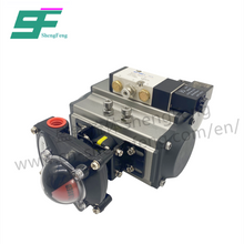 Load image into Gallery viewer, ShengFeng Hygienic Horizontal Pneumatic Actuator Clamped Straight Ball Valve