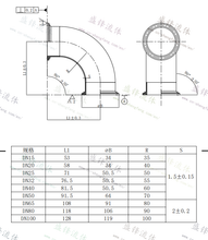 Load image into Gallery viewer, ShengFeng Hygienic DIN11851 90 degree Clamped Short Elbow