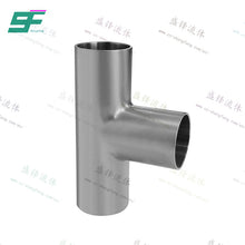 Load image into Gallery viewer, ShengFeng Hygienic DIN11851 Welded Long Type Tee
