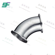 Load image into Gallery viewer, ShengFeng Hygienic SMS 45 degree Clamped Short Elbow