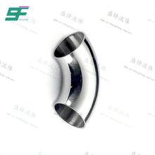 Load image into Gallery viewer, ShengFeng Hygienic SMS 45 degree Welded Long Type Elbow