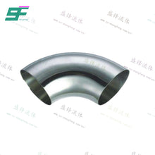 Load image into Gallery viewer, ShengFeng Hygienic SMS 45 degree Welded Long Type Elbow