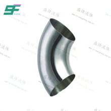 Load image into Gallery viewer, ShengFeng Hygienic SMS 45 degree Welded Long Type Elbow
