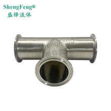 Load image into Gallery viewer, ShengFeng 7MP Clamp Ends Sanitary Equal Tee