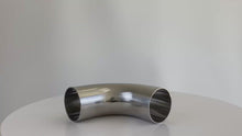 Load and play video in Gallery viewer, ShengFeng Hygienic DIN11851 90 degree Welded Long Type Elbow