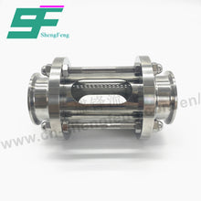 Load image into Gallery viewer, ShengFeng Hygienic SMS Clamped Sight Glass with Protective Shield Cover