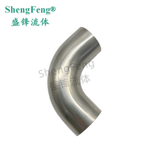 Load image into Gallery viewer, ShengFeng L2S Weld Ends 90 Degree Sanitary Long Elbow