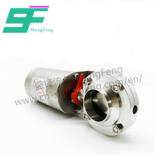 Load image into Gallery viewer, ShengFeng Sanitary Butterfly Valve with Canister Actuator