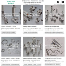 Load image into Gallery viewer, ShengFeng 2CMP Clamp Ends 90 Degree Sanitary Elbow