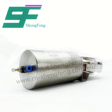 Load image into Gallery viewer, ShengFeng SS304 Sanitary SMS Welded Butterfly Valve with Pneumatic Actuator