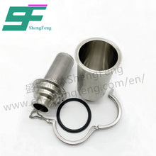 Load image into Gallery viewer, ShengFeng Hygienic Clamped Straight In Line Filter

