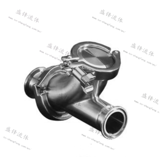 ShengFeng Hygienic Clamped Y Type Ball Check Valve with Ball