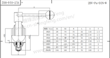 Load image into Gallery viewer, ShengFeng Hygienic DIN Welded Butterfly Valve with Pull Type Handle
