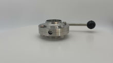 Load and play video in Gallery viewer, ShengFeng Hygienic DIN Welded Butterfly Valve with Pull Type Handle

